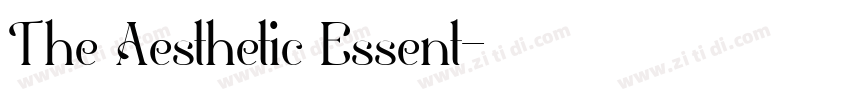 The Aesthetic Essent字体转换